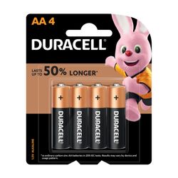 Duracell Battery Coppertop AA Pack 4