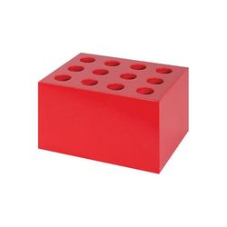 ColourSorts Classroom Organisers by Zart: Scissor & Brush Storage Block Red