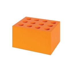 ColourSorts Classroom Organisers by Zart: Scissor & Brush Storage Block Orange