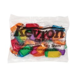 Kevron Keytags Assorted Colours Bag 50