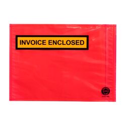 Marbig Packaging Envelope Invoice Enclosed Red Backing 230x165mm Box 500