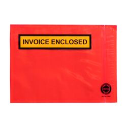 Marbig Packaging Envelope Invoice Enclosed Red Backing A6 175x125mm Box 1000