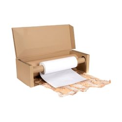 Marbig Professional Honeycomb Paper Roll With Dispenser & Lining 500mm x 80M Kraft