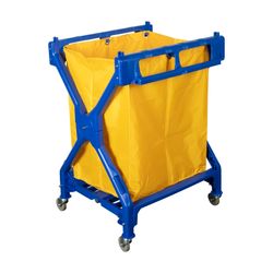 Cleanlink Scissor Trolley Blue