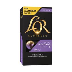 L'Or Espresso Lungo Profondo Coffee Capsules 8 Box 10