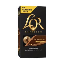 L'Or Espresso Colombia Single Origin Coffee Capsules 8 Box 10