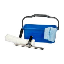 Cleanlink Window Cleaning Kit With Bucket Cloth Channel & T-Bar