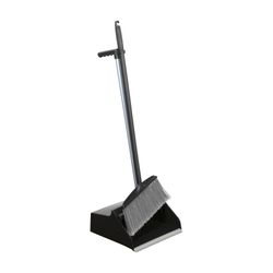 Cleanlink Lobby Pan Set Broom & Bucket Black