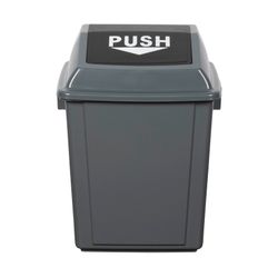 Cleanlink Rubbish Bin With Bullet Lid 25L Grey