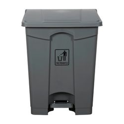 Cleanlink Bin Plastic 68L Pedal Lid Grey