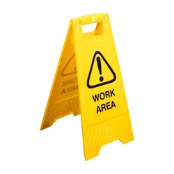 Cleanlink Work Area Safety Sign Yellow