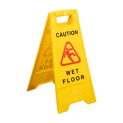 Cleanlink Safety Sign Wet Floor 32x31x65cm Yellow