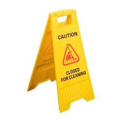Cleanlink Safety Sign Closed For Cleaning Yellow