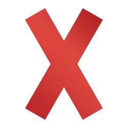 Durable Floor Marking Shape 104903 Cross Red Pack 5