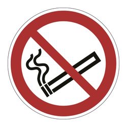 Durable Self Adhesive Floor Marking Safety Sign Smoking Prohibited Red