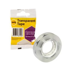 Marbig Clear Office Tape 12mm x 33M - for small dispensers