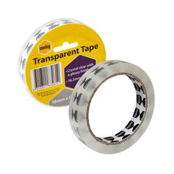 Marbig Clear Office Tape 18mm x 66M - for large dispensers