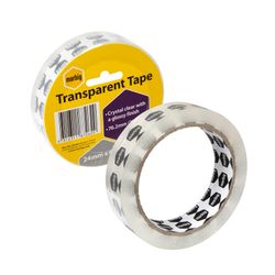 Marbig Clear Office Tape 24mm x 66M - for large dispensers