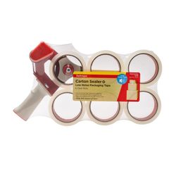 Sellotape Carton Sealer and Packaging Tape 48mm x 50m Clear Pack 6