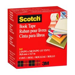 Scotch Book Tape 845 50.8mm x 13.7M Clear