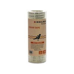 Bibbulmun Office Sticky Tape 18mm x 33m Clear Pack 8
