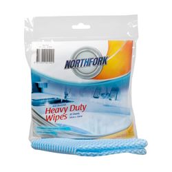 Northfork Heavy Duty Antibacterial Perforated Wipe Pk10