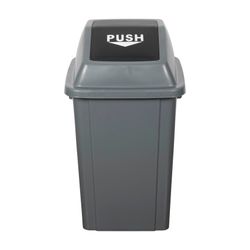 Cleanlink Rubbish Bin With Bullet Lid 60L Grey