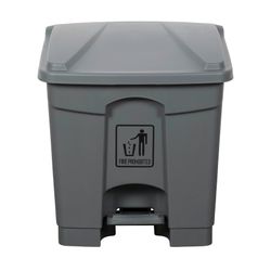 Cleanlink Bin Plastic 30L Pedal Lid Grey
