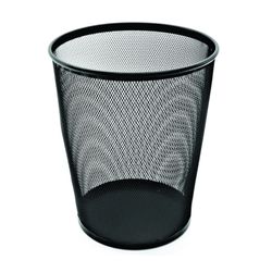 Esselte Round Mesh Bin 19L Black