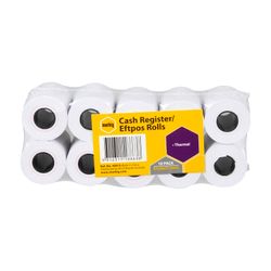 Marbig Thermal Register/Eftpos Roll 57x35mm Pack 10