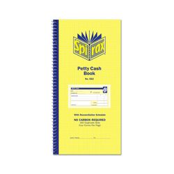 Spirax 552 Petty Cash Book 279x144mm