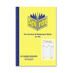 Spirax 555 Invoice And Statement Book 207x144mm