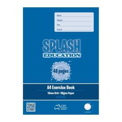Splash Grid Book A4 10mm 48 Page