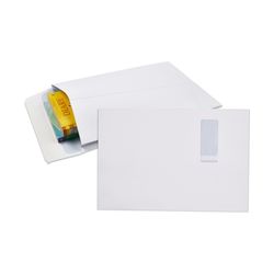Cumberland Envelope Strip Seal Window Secretive White Expandable 340x229mm Pack 50