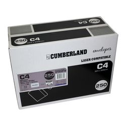 Cumberland Booklet Mailer With Window 90gsm C4 229x324mm White Box 250