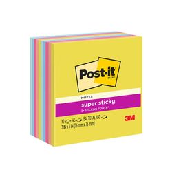 Post-It Super Sticky Notes 654-10SSJOY 76X76 Summer Joy Pack 10