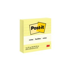 Post-It Notes 675-YL 101x101mm Yellow Lined Pad/300