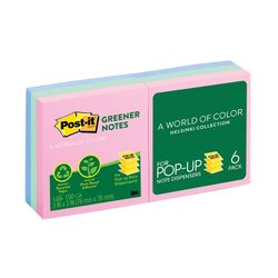 Post-It Notes Pop-Up R330-RP-6AP 76x76mm Greener Sweet Sprinkles Pack 6
