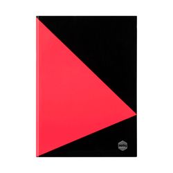 Marbig Notebook Black & Red A4 Indexed 100Lf - Only 1 Remaining