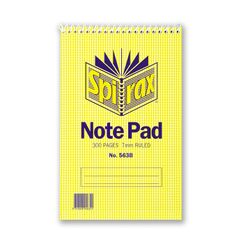 Spirax 563B Notebook Reporters 200x127mm 300 Page T/O