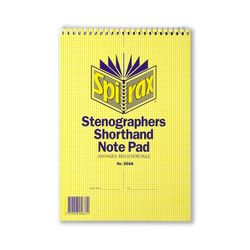 Spirax 566A Notebook Stenographers 225x152mm 200 Page T/O