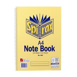 Spirax 595 Notebook A4 120 Page S/O