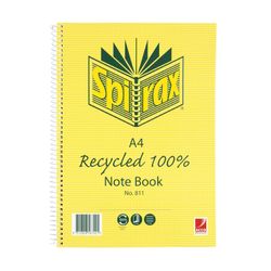 Spirax 811 Recycled Notebook A4 240 Page