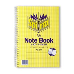 Spirax 570 A5 Notebook with 200 Pages