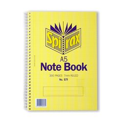 Spirax 571 A5 Notebook with 300 Pages