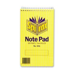 Spirax 541 Notebook 147x87mm 96 Pages T/O