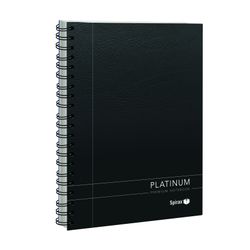 Spirax 400 Platinum A4 200 Page Notebook Black
