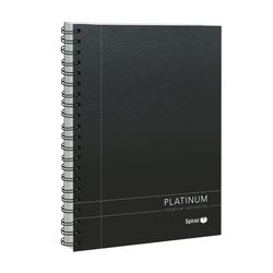 Spirax 401 Platinum Notebook A5 200 Page Black