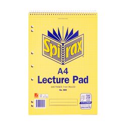 Spirax 905 Lecture Book A4 140 Page T/O