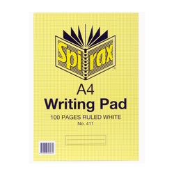 Spirax 411 Writing Pad A4 100 Page Ruled